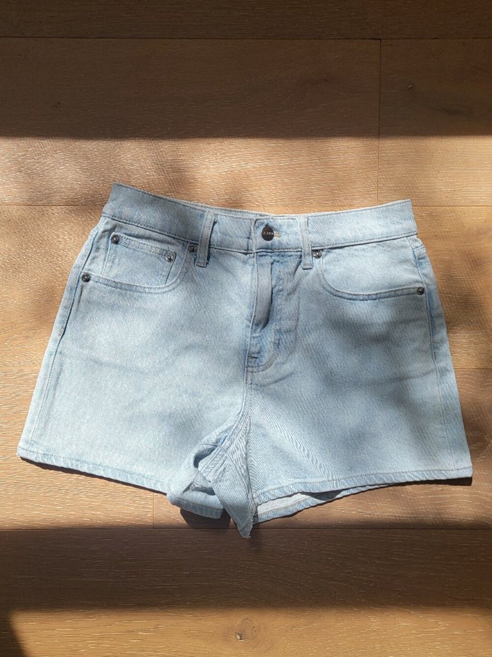 J CREW High-Rise Denim Shorts Montauk Wash 26 NEW